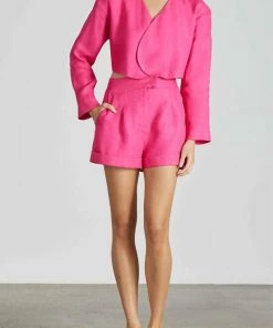 Bondi Born Antigua Short In Cerise Just In