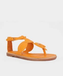 Ulla Johnson Arabella Braided Leather Sandal In Marigold Just In