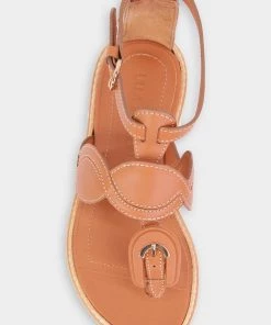 Ulla Johnson Arabella Braided Leather Sandal In Meerkat Just In