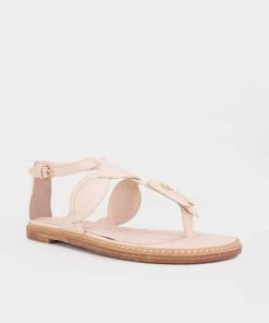 Ulla Johnson Just In Arabella Braided Leather Sandal In Pearled Ivory