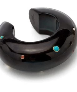 Lizzie Fortunato Bags & Accessories Arc Cuff In Dotted Onyx