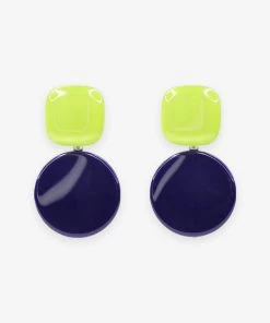 Rachel Comey Arc Earrings In Lime-Blue Bags & Accessories