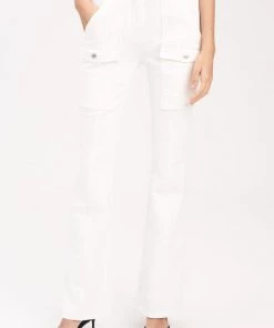 Derek Lam 10 Crosby Just In Aspen High Waisted Flare Pant In Ecru