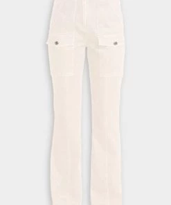 Derek Lam 10 Crosby Just In Aspen High Waisted Flare Pant In Ecru