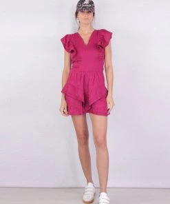Isabel Marant Étoile Audreyo Dress In Raspberry Featured Designers