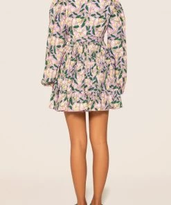 Agua By Agua Bendita Avena Dos Gardenias Lila Mini Dress Just In