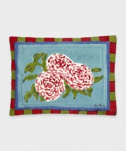 Lisa Corti Home & Beauty Baby Pillow Leopard Stripes In Sky