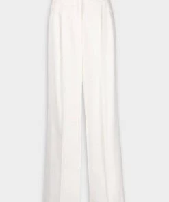 Loulou Studios Baiyan Linen Pants In Ivory