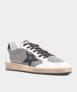 Golden Goose Just In Ball-Star Dark Gray Leather Quarter Star Men Sneaker