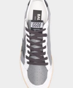 Golden Goose Just In Ball-Star Dark Gray Leather Quarter Star Men Sneaker