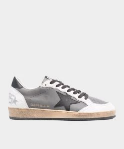 Golden Goose Just In Ball-Star Dark Gray Leather Quarter Star Men Sneaker
