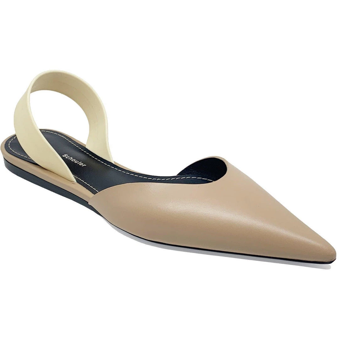 Proenza Schouler Batilux Slingback Flat Desert 2 Proenza Schouler Batilux Slingback Flat Desert