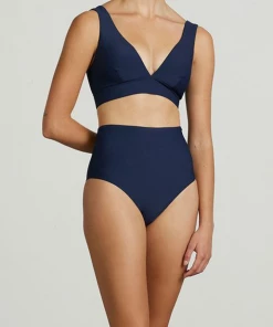 Bondi Born Just In Violet Bikini Top In Blueberry