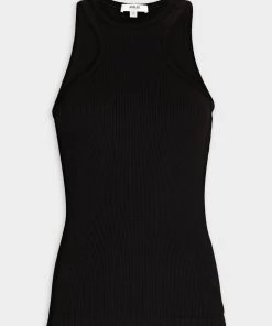 AGOLDE Bea Cutaway Tank Top In Black