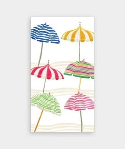 Caspari Beach Umbrellas Paper Guest Towel Napkins Just In