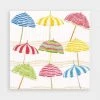 Caspari Beach Umbrellas Paper Luncheon Napkins