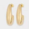 Mounser Beam Hoop Earrings In Gold Bags & Accessories