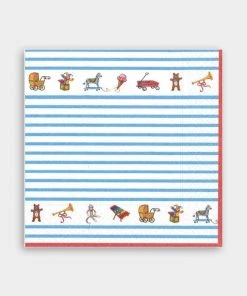 Caspari Bebe Paper Luncheon Napkins In Blue