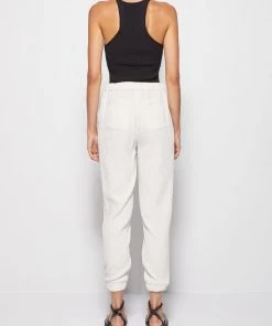 Jonathan Simkhai Bellamy Crinkle Utility Joggers In Moonstone