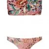 ZIMMERMANN Bellitude Bandeau Bikini Set Watermelon Floral