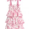 ZIMMERMANN KIDS Bells Shirred Tiered Dress