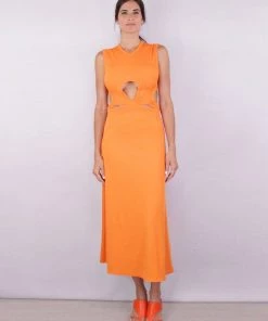 Christopher Esber Just In Binx Mule In Tangerine