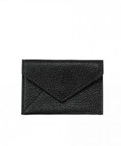 Graphic Image Black Goatskin Mini Envelope