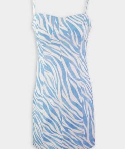 Derek Lam 10 Crosby Blair Bustier Dress In White And Blue Just In