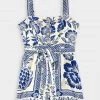 FARM Rio Blue Pineapple Garden Sleeveless Romper