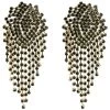 OLIVIA Bohemian Crystal Party Earrings Gold Bags & Accessories