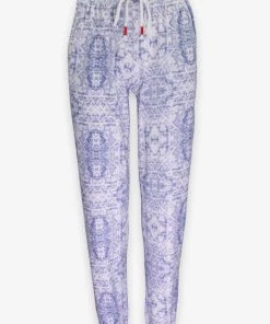 P.J. Salvage Just In Boho Batik Pajama Pant In Light Denim