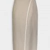Matthew Bruch Bound Wrap Midi Skirt In Oatmeal Just In