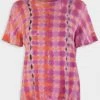 Raquel Allegra Boy Tee In Fuschia/Orange