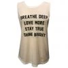 Spiritual Gangster Activewear Breathe Muscle Tank Stone