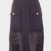 3.1 Phillip Lim Broderie Anglaise Utility Skirt In Midnight