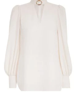 ZIMMERMANN Buckle Collar Tunic Blouse