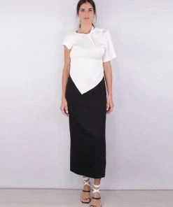 Christopher Esber Twisted Meaner Tee Top In Natural Just In