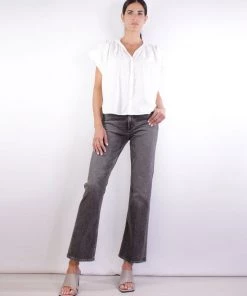 Goldsign The Comfort High Rise Boot Jean In Ash Black Just In