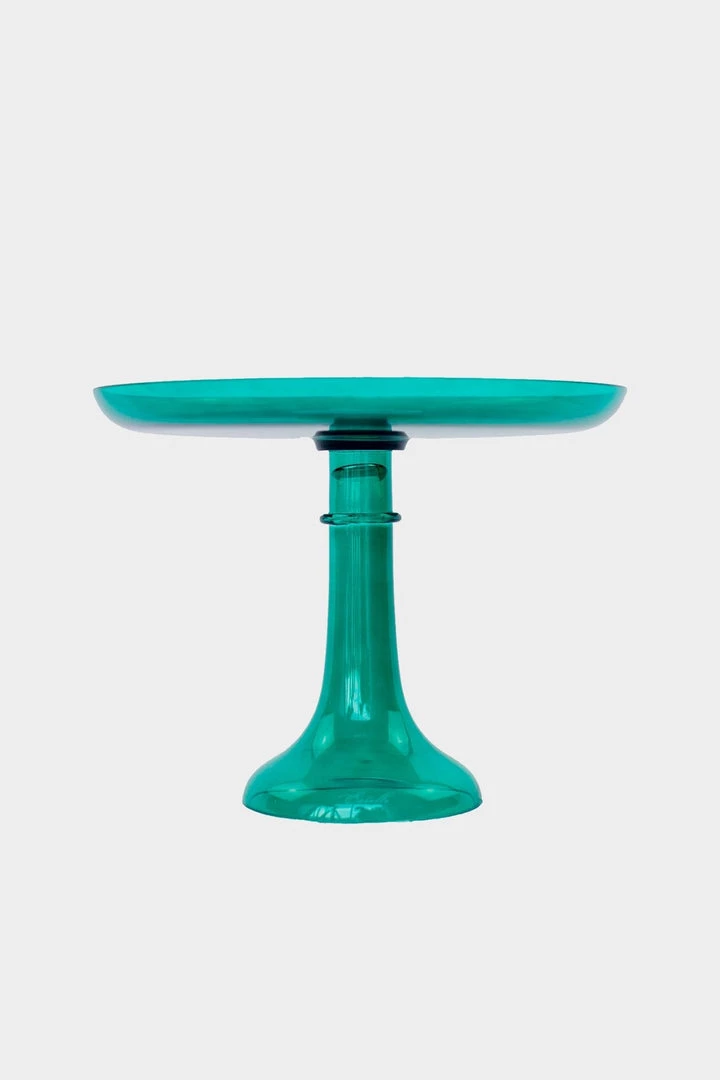 Estelle Colored Glass Just In Cake Stand In Emerald Green 1 Estelle Colored Glass Just In Cake Stand In Emerald Green