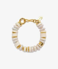 Lizzie Fortunato Candy Bracelet In Pearl