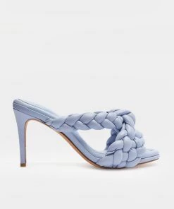 Alexandre Birman Carlotta 85 Nappa Leather Sandal In Caribbean Blue