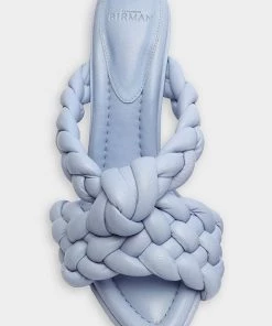 Alexandre Birman Carlotta 85 Nappa Leather Sandal In Caribbean Blue