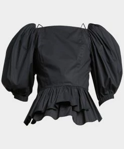 Ulla Johnson Carlotta Blouse In Noir