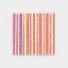 Caspari Carmen Stripe Paper Cocktail Napkins In Fuchsia