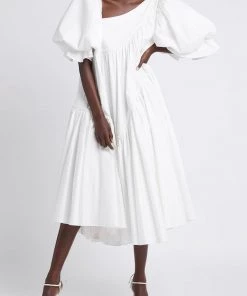 Aje. Just In Casablanca Braided Midi Dress In Ivory