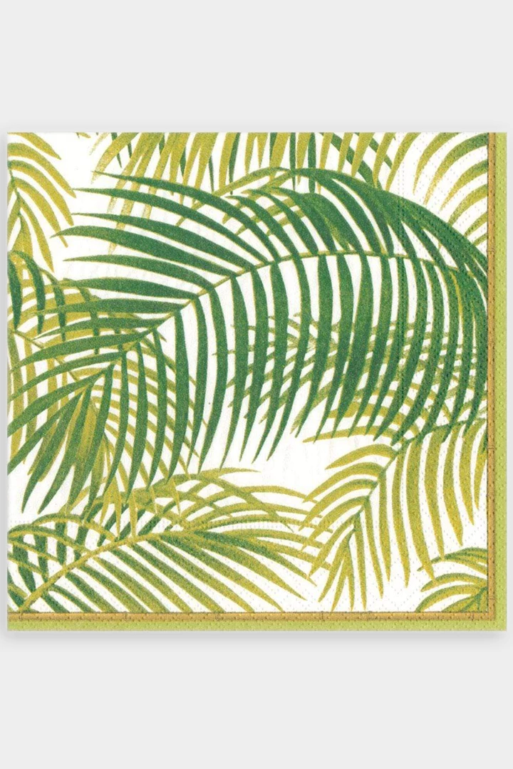 Caspari Under The Palms Paper Dinner Napkins 1 Caspari Under The Palms Paper Dinner Napkins