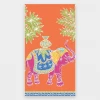 Caspari Home & Beauty Royal Elephant Paper Guest Towel Napkins In Orange