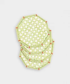 Caspari Trellis Die-Cut Coasters - Set Of 4 Just In