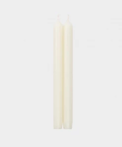 Caspari Home & Beauty Straight Taper 12" Candles In White