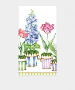 Caspari Window Garden Paper Guest Towels Napkins Home & Beauty